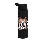 Amo i Drummers Perfect Beat Passion Stainless Steel Insulated Water Bottle