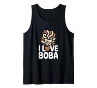 Amo i Fan delle Bevande a Bolle di tè Boba Canotta