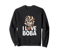 Amo i Fan delle Bevande a Bolle di tè Boba Felpa