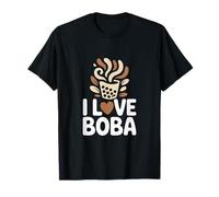 Amo i Fan delle Bevande a Bolle di tè Boba Maglietta