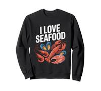 Amo i frutti di mare appassionati di creature oceaniche Felpa
