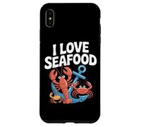 Amo i frutti di mare con crostacei felici Custodia per iPhone XS Max