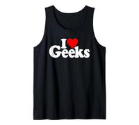 Amo I Geek del Cuore, I Nerds, I Tecnici Intelligenti Canotta