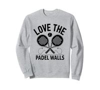 Amo i giocatori di gioco atleta sportivo Padel Walls Padel Felpa