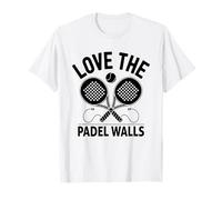 Amo i giocatori di gioco atleta sportivo Padel Walls Padel Maglietta
