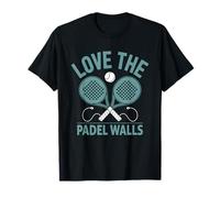 Amo i giocatori di gioco atleta sportivo Padel Walls Padel Maglietta