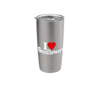 AMO I GIRASOLI A CUORE Bicchiere termico in acciaio inox doppia parete