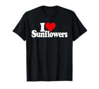 Amo I Girasoli A Cuore Maglietta