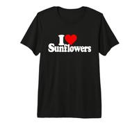 Amo I Girasoli A Cuore Maglietta Premium