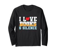Amo i Libri e Il Nerd del Silenzio Maglia a Manica