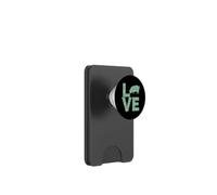 Amo i maiali Teal Country Hearts Maiale Silhouette PopSockets PopWallet per MagSafe
