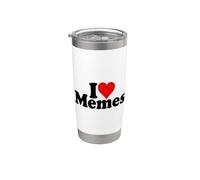 AMO I MEME DEL CUORE Bicchiere termico in acciaio inox doppia parete