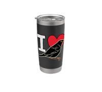 Amo i merli Bicchiere termico in acciaio inox doppia parete