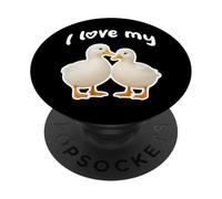 Amo i miei Call Ducks PopSockets PopGrip Adesivo