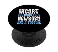 Amo i miei due figli PopSockets PopGrip Adesivo