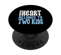 Amo i miei due figli PopSockets PopGrip Adesivo