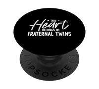 Amo i miei gemelli fraterni PopSockets PopGrip Adesivo