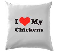 Amo I Miei Polli - Cuscino - Polli Maschi Animali Da Fattoria Uova