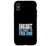 Amo i miei quattro figli Custodia per iPhone X/XS