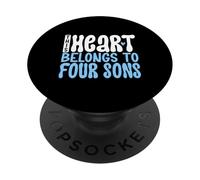 Amo i miei quattro figli PopSockets PopGrip Adesivo