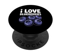 Amo i mirtilli amanti delle bacche dolci PopSockets PopGrip Adesivo