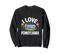 Amo i mulini a Vento della Pennsylvania Felpa
