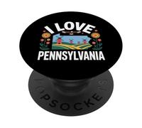 Amo i mulini a vento della Pennsylvania PopSockets PopGrip Adesivo