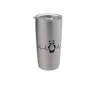 Amo i panda Bicchiere termico in acciaio inox doppia parete