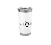 Amo i panda Bicchiere termico in acciaio inox doppia parete