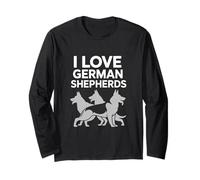 Amo i pastori tedeschi appassionati di cani Maglia a Manica