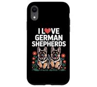 Amo i pastori tedeschi, simpatici cuccioli Custodia per iPhone XR