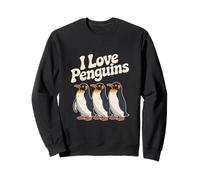 Amo i pinguini Simpatici amanti dei pinguini Felpa