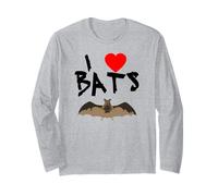 Amo i Pipistrelli I Heart Bat s Maglia a Manica