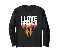 Amo i Pompieri, Coraggio, Eroi Coraggiosi Maglia a Manica