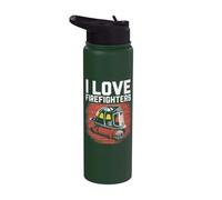 Amo i pompieri, tributo al coraggio Stainless Steel Insulated Water Bottle