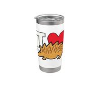 Amo i ricci Bicchiere termico in acciaio inox doppia parete