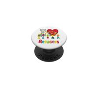 Amo i rifugiati PopSockets PopGrip Adesivo