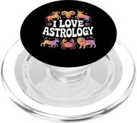 Amo i segni zodiacali dell"oroscopo dell"astrologia PopSockets PopGrip per MagSafe