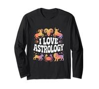 Amo i segni zodiacali delloroscopo dellastrologia Maglia a Manica