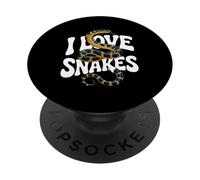 Amo i serpenti Entusiast Design PopSockets PopGrip Adesivo
