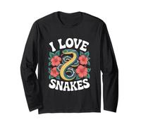 Amo i serpenti Hibiscus Serpent Style Maglia a Manica