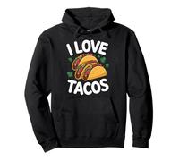 Amo i tacos che celebra la passione per i tacos Felpa con Cappuccio