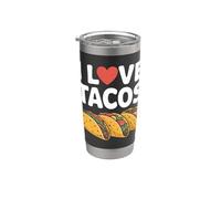 Amo i tacos Graphic Delight Bicchiere termico in acciaio inox doppia parete