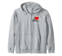 AMO IL 2° EMENDAMENTO CUORE IL SECONDO EMENDAMENTO Felpa con Cappuccio