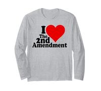 AMO IL 2° EMENDAMENTO CUORE IL SECONDO EMENDAMENTO Maglia a Manica