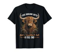 Amo il bestiame delle Highland, Paese contadino occidentale divertente Maglietta