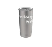 Amo il bowling The End Bicchiere termico in acciaio inox doppia parete