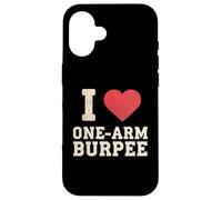 Amo il Burpee Fitness con un braccio Custodia per iPhone 16