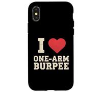 Amo il Burpee Fitness con un braccio Custodia per iPhone X/XS