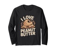 Amo il burro di arachidi Nutty Swirl Fun Maglia a Manica